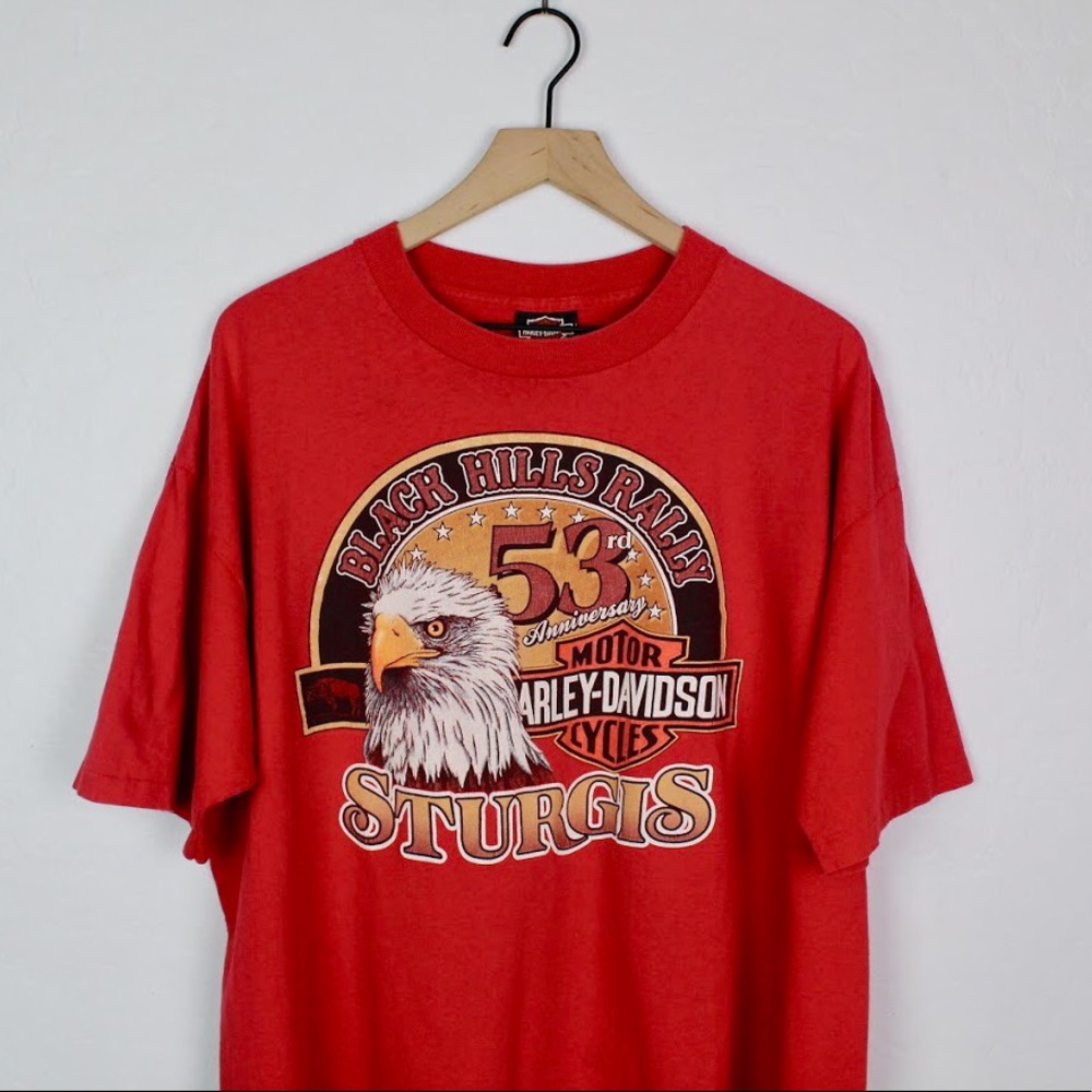 Vintage 1993 Harley Davidson Sturgis Biker Tee